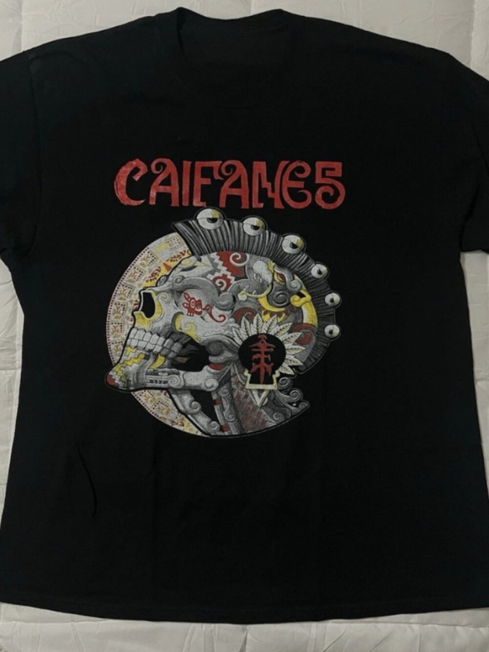 Caifanes Rock en Español Skull Graphic T-Shirt